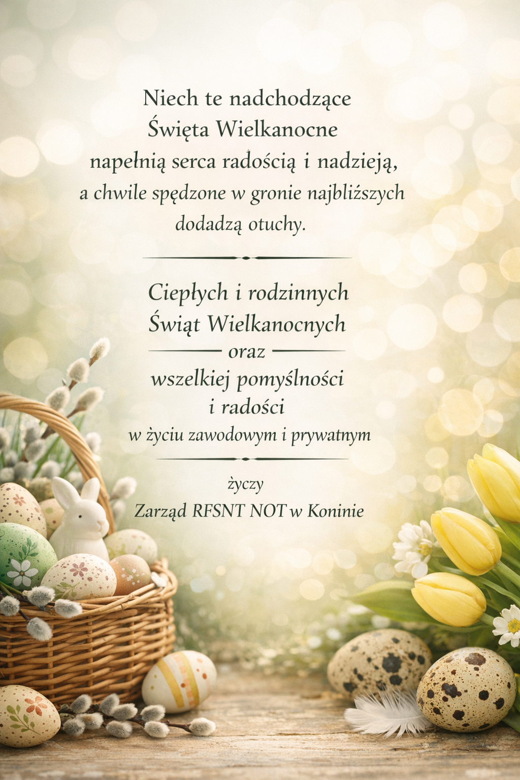 ŻYCZENIA WIELKANOCNE